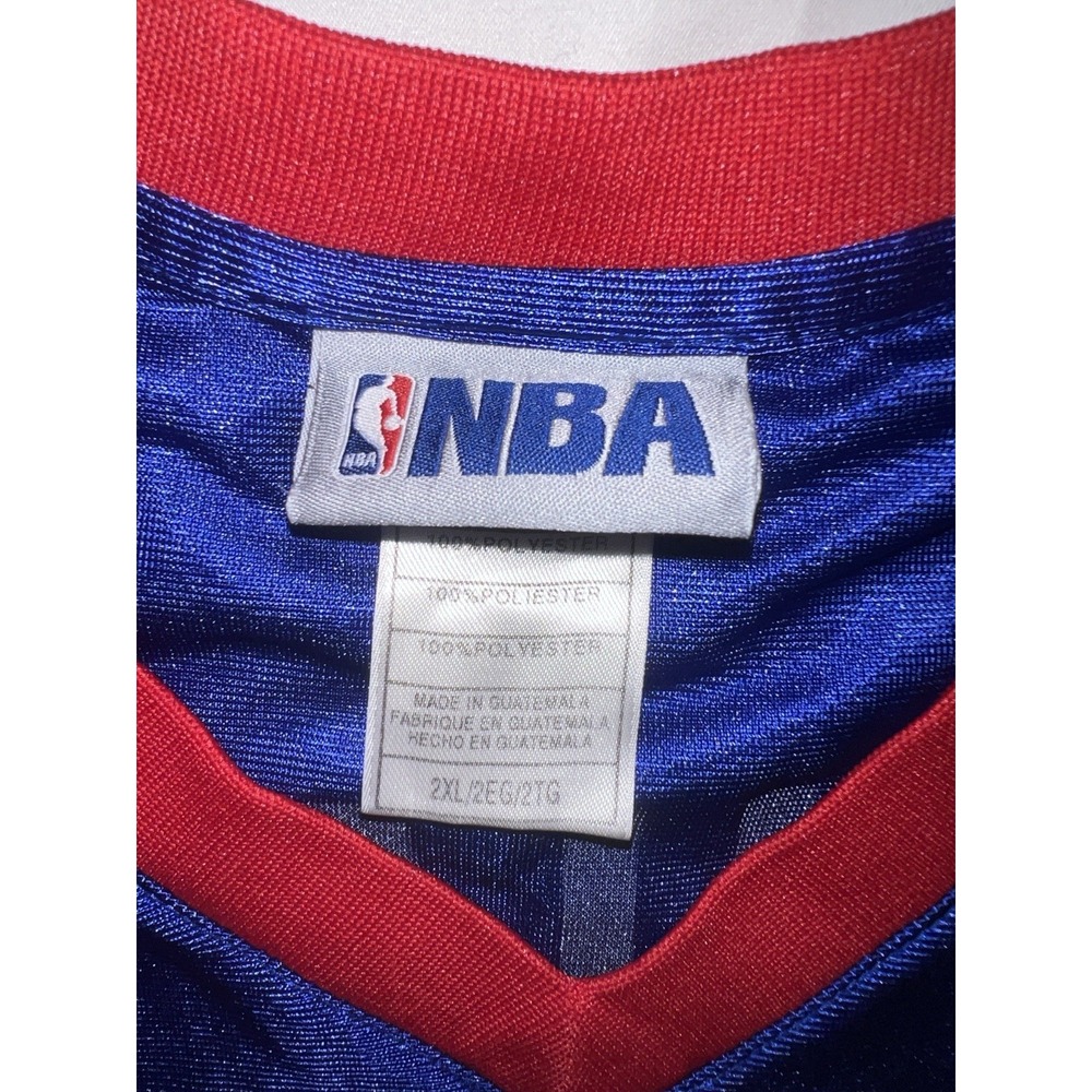 NBA Detroit Pistons Jersey Mens 2XL Blue Red #36 Rasheed Wallace Basketball - Picture 3 of 7